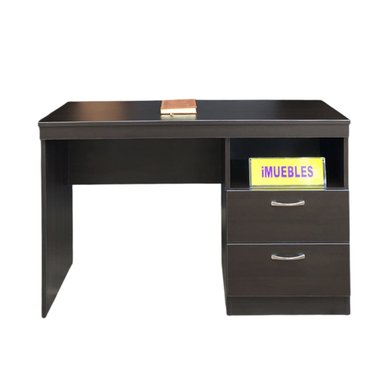 ESCRITORIO 120 CM COLOR WENGUE MODELO PES