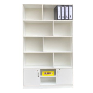 ESTANTE GRANDE 120 CM PARA BIBLIOTECA COLOR BLANCO  - TEMEL