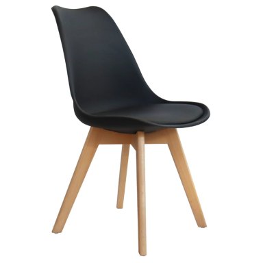 SILLA VINTAGE NEGRO TEMEL-3137