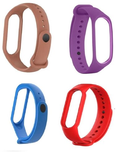 CORREA SILICONA XIAOMI MI BAND 4 X 4 UNIDADES