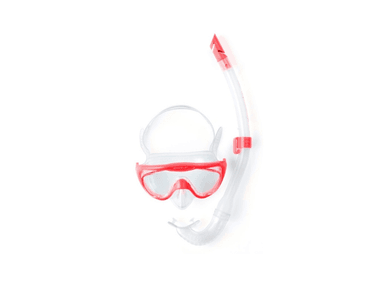SET NATACIÓN SPEEDO SNORKEL LENTES GLIDE SCUBA JUNIOR ROSA