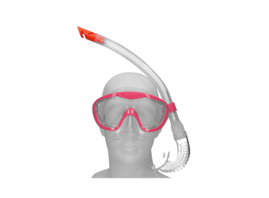 SET NATACIÓN SPEEDO SNORKEL LENTES GLIDE SCUBA JUNIOR ROSA - 5