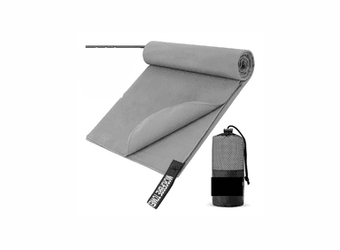 TOALLA MICROFIBRA SPORT TOWEL GRIS 0.80 * 1.80 CM