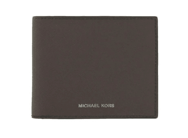 BILLETERA BIFOLD HOMBRE MICHAEL KORS SLIM - MARRON OSCURO