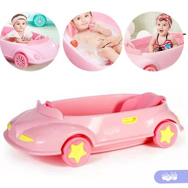 BAÑERA TINA DE BAÑO CARRITO ROSADO