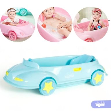 BAÑERA TINA DE BAÑO CARRITO CELESTE