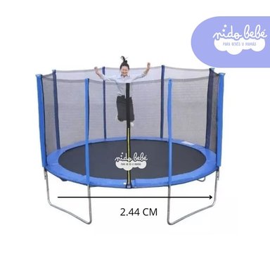 JUEGO CAMA SALTARINA 8 FT 2.44 M AZUL - 1