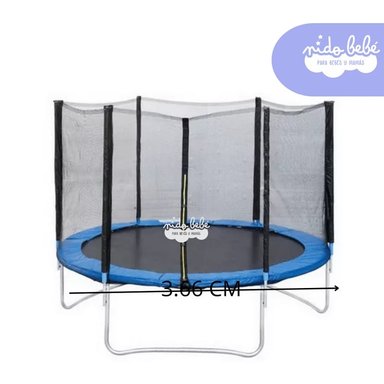 JUEGO CAMA SALTARINA 12 FT 3.66 M AZUL - 1
