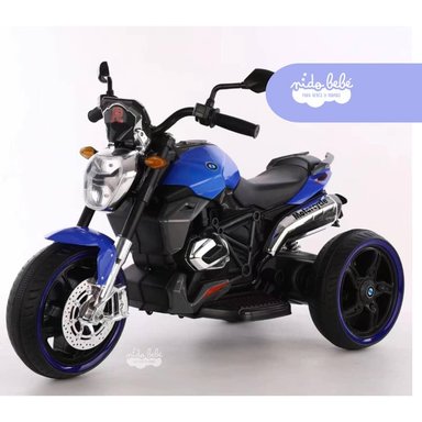 MOTO A BATERIA PEQUEÑA AZUL  NEGRO - 1