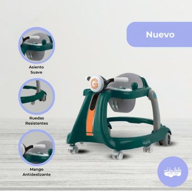 ANDADOR DE BEBÉ MODELO MOTO VERDE