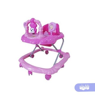 ANDADOR PARA BEBÉ MUSICAL MONITO ROSADO