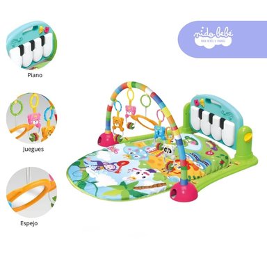 GIMNASIO PIANO DE BEBÉ COLOR VERDE PIANO DE BEBÉ COLOR VERDE