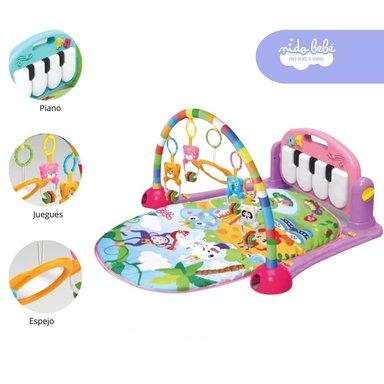 GIMNASIO PIANO DE BEBÉ COLOR ROSADO PIANO DE BEBÉ COLOR ROSADO
