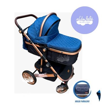 COCHE MOISÉS PREMIUM BABYKING AZUL LITE 2 MAXI BABY KING