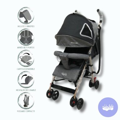 COCHE BASTÓN DEPORTIVO MENDOZA GRIS GRAY