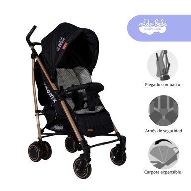 COCHE BASTÓN XMOOV NEGRO KING