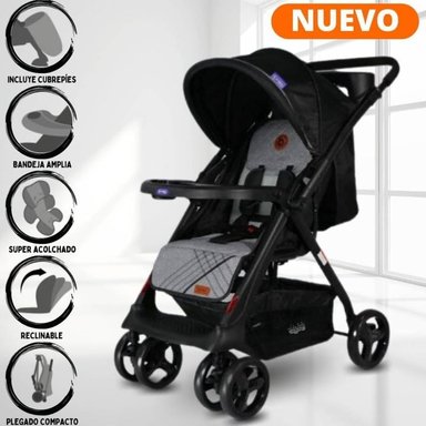 COCHE CUNA BAMBINO NEGRO DEPORTIVO ECLIPSE BLACK