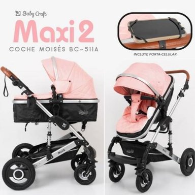 COCHE MOISÉS MAXI 2 BC-511A ROSADO MAXI 2 BEBE BC-511A