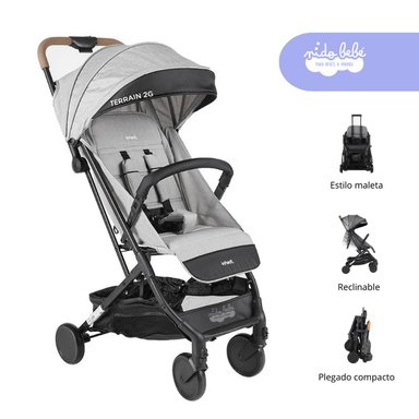 COCHE BASTÓN TERRAIN COCHE COLOR PLOMO