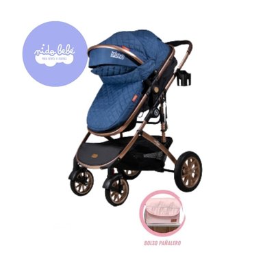 COCHE MOISÉS PREMIUM BABYKING AZUL LITE ENA