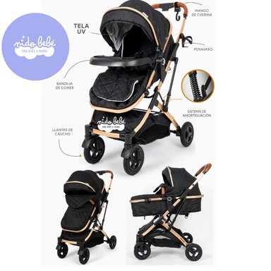 COCHE MOISÉS EVO NEGRO BABY CRAFT