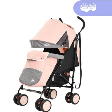 COCHE BASTÓN BABY CAM ROSADO