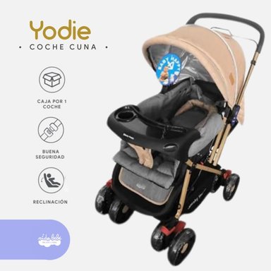 COCHE CUNA YODIE BEIGE DE LUJO
