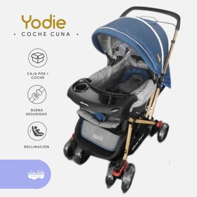 COCHE CUNA YODDIE AZUL DE LUJO YODIE BLUE