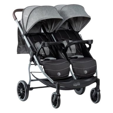 COCHE MELLICERO EBABY LEO Y LEA GRIS OSCURO