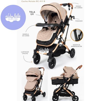 COCHE MOISÉS EVO BEIGE BABY CRAFT