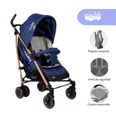 COCHE BASTÓN XMOOV AZUL KING