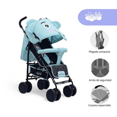 COCHE BASTON ELEFANTE VERDE MODELO LIGTH