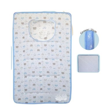 COLCHÓN CIELO PARA BEBÉ BORDES CELESTES