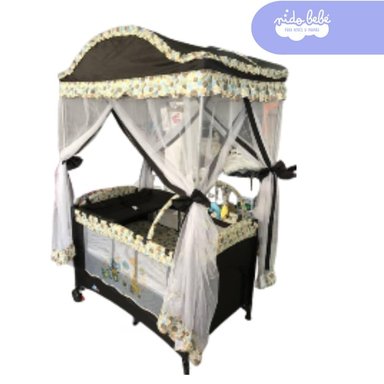 CUNA CASITA METAL MARRÓN