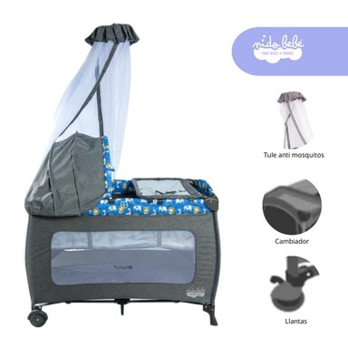 CUNA CORRAL EBABY MARINA METAL MULTICOLOR