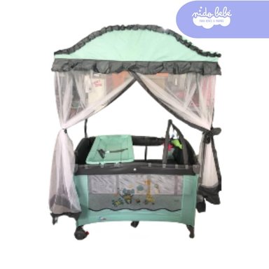 CUNA CORRAL CASITA METAL VERDE ÁRABE