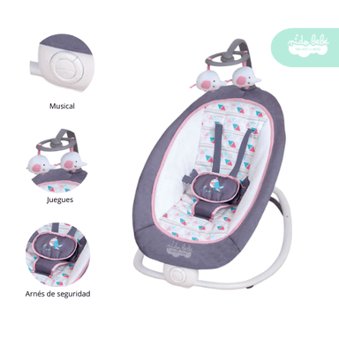 SILLA NIDO MECEDORA BEBÉ PLEGABLE