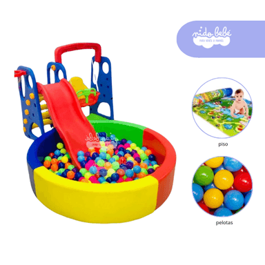 PACK JUEGOS RESBALADERA MULTICOLOR SUPPER HAPPINESS
