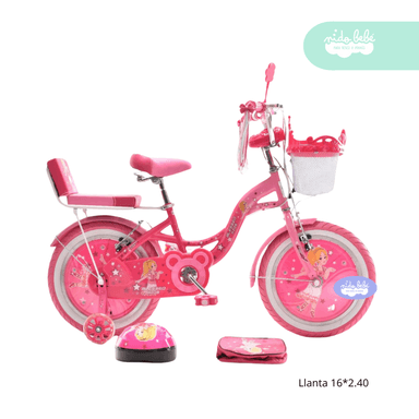 BICICLETA ARO 16 NIÑA HADITA ROSA