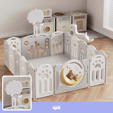 CENTRO JUEGOS CERCO GRIS BEBE OSO DORMILÓN