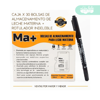 BOLSAS PREMIUM LECHE MATERNA TRANSPARENTE