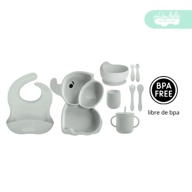 SET ALIMENTACIÓN BEBÉ ELEFANTITO