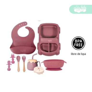 SET ALIMENTACIÓN BEBÉ CARRITO VINO
