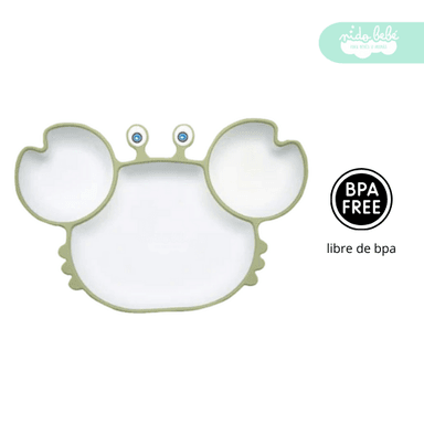 SET DE ALIMENTACIÓN PLATO CANGREJITO 2 COLORES