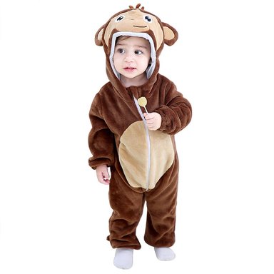 PIJAMA DISFRAZ UNISEX MICHLEY ONESIE BABY PELUCHE MONITO 30M JMP - 1