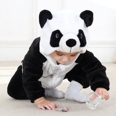 PIJAMA DISFRAZ UNISEX MICHLEY ONESIE BABY PELUCHE OSITO PANDA 30M JMP - 4