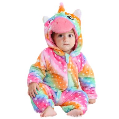 DISFRAZ ONESIE KIGURUMI BEBE UNICORNIO TORNASOL  - JMP