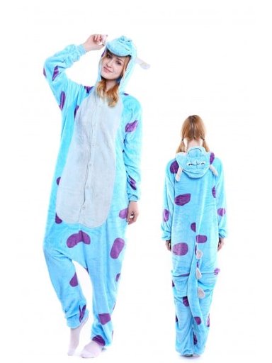 DISFRAZ ONESIE PIJAMA KIGURUMI SULLIVAN Y MIKE WAZOWSKI - JMP