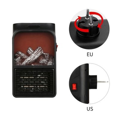 CALEFACTOR ELÉCTRICO 3D FLAME HEATER 900 WATTS - 2