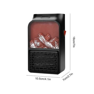 CALEFACTOR ELÉCTRICO 3D FLAME HEATER 900 WATTS - 4